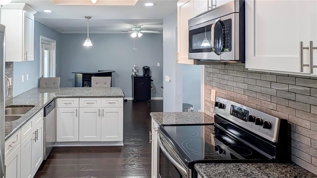 Great Kitchen as seen from Garage Door entry looking towards Family Room!