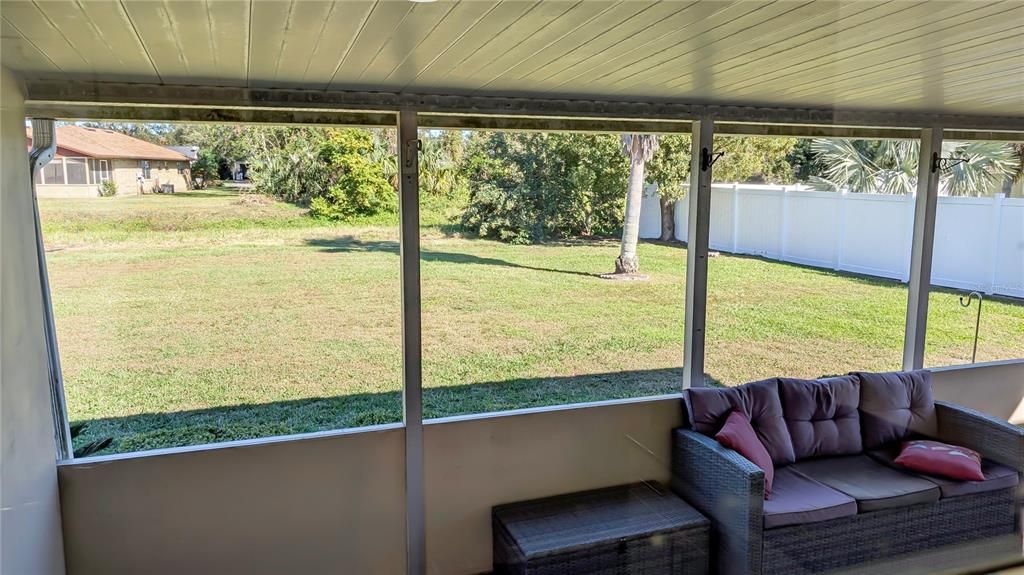 View of Backyard from Screened Porch!