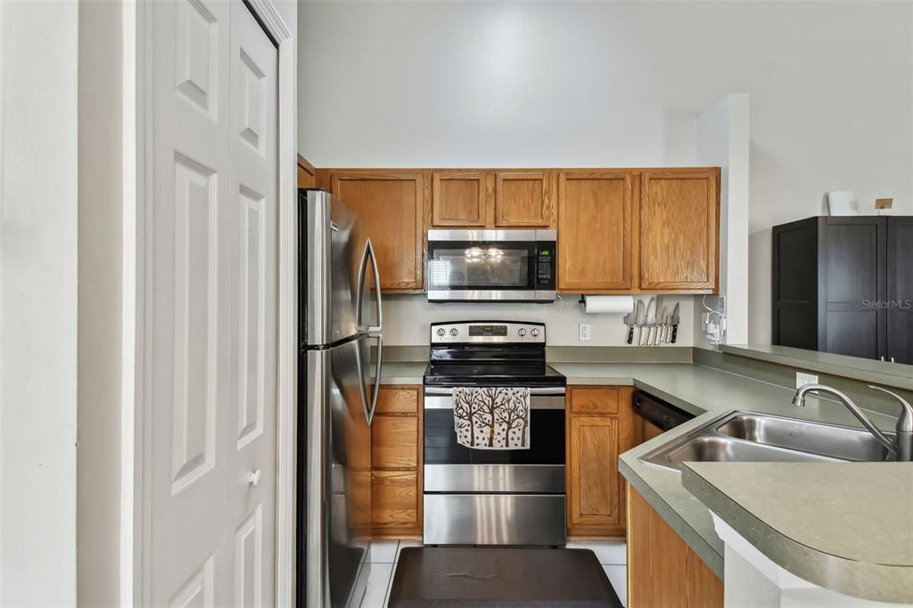 Closet pantry provides extra storage