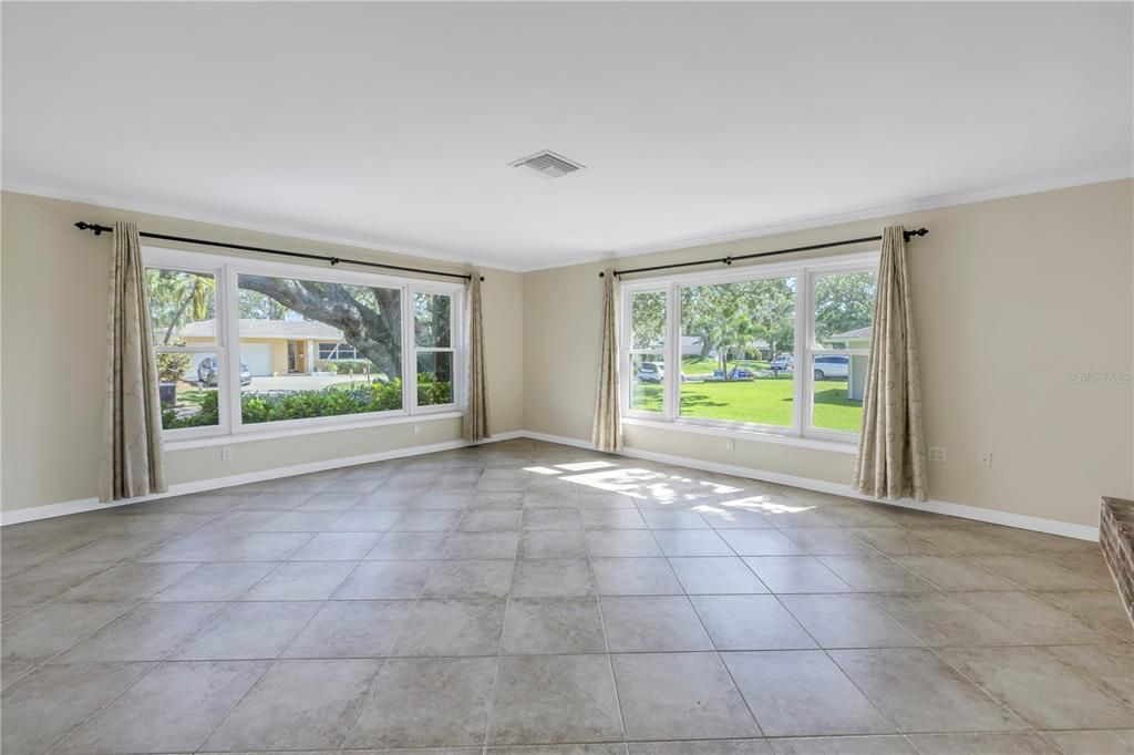 Expansive living room.