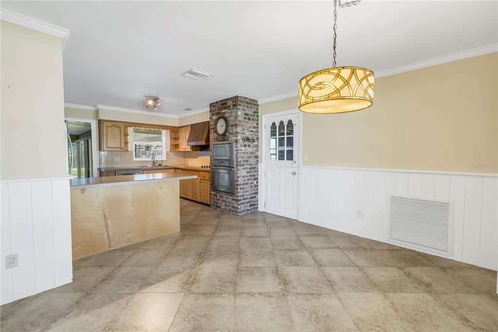 Dining room and breakfast bar.