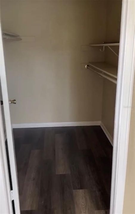 Walking closet for primary bedroom