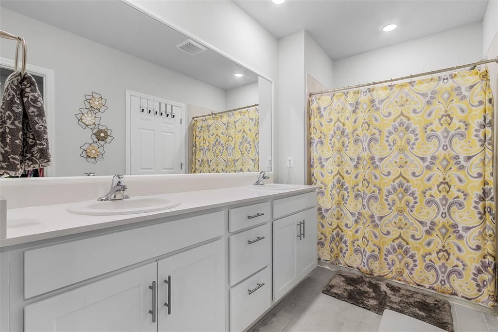 Master Bathroom with Dual Sinks