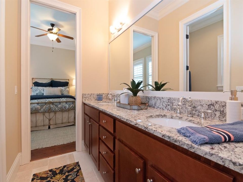 Laundry room is upstairs by the bedrooms and offers plenty of space for supplies and folding.