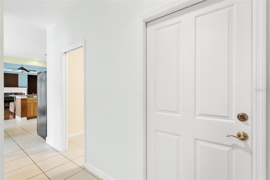 Hallway leading to Laundry Room