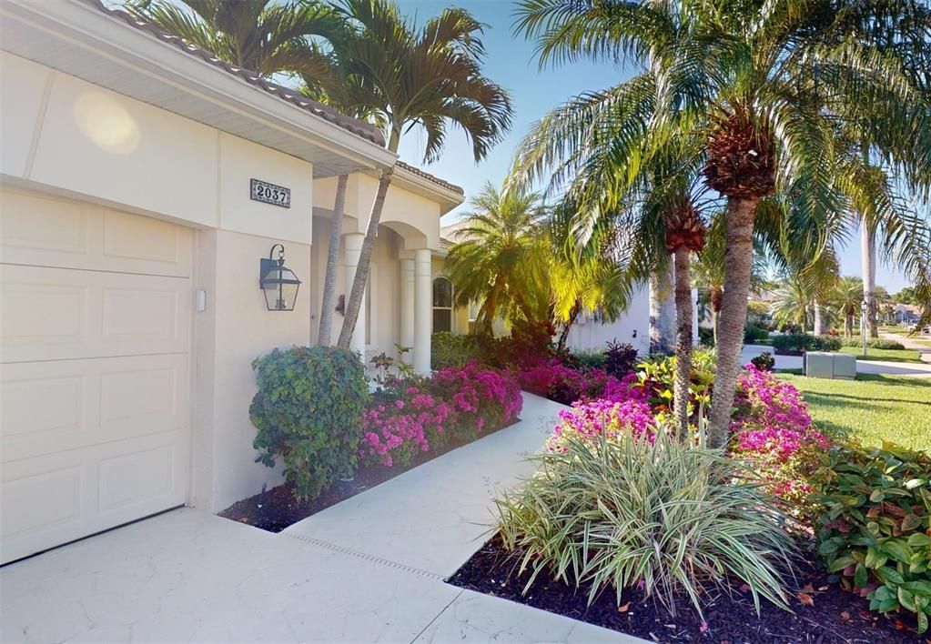 Walkway towards front door