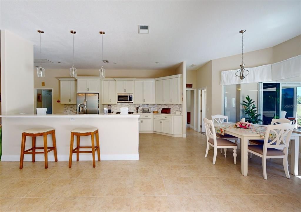 Kitchen and breakfast nook.