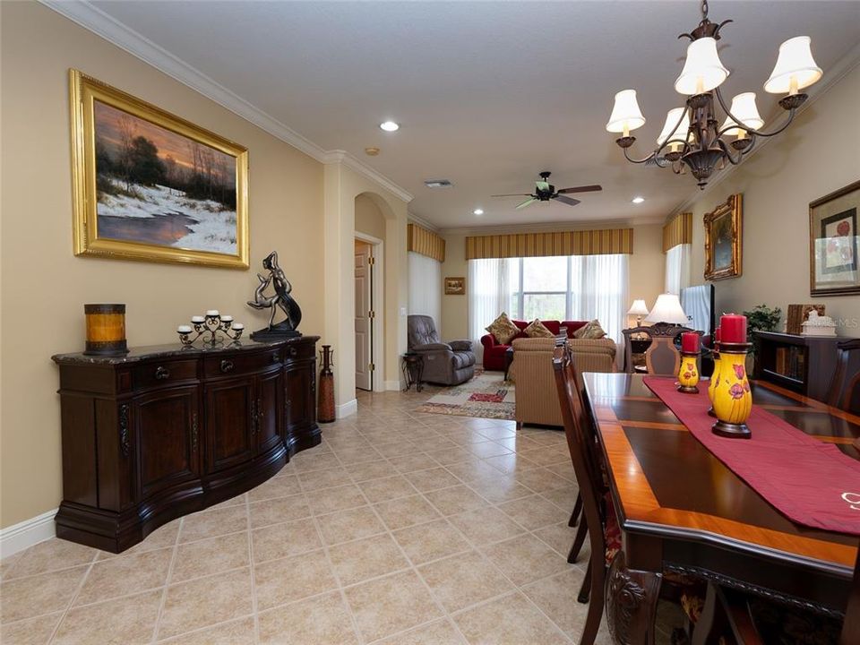 From dining area looking into to living room