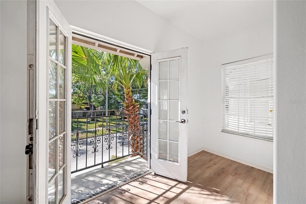 Master bedroom balcony!