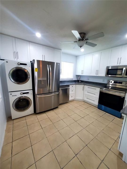 Washer and dryer in the unit