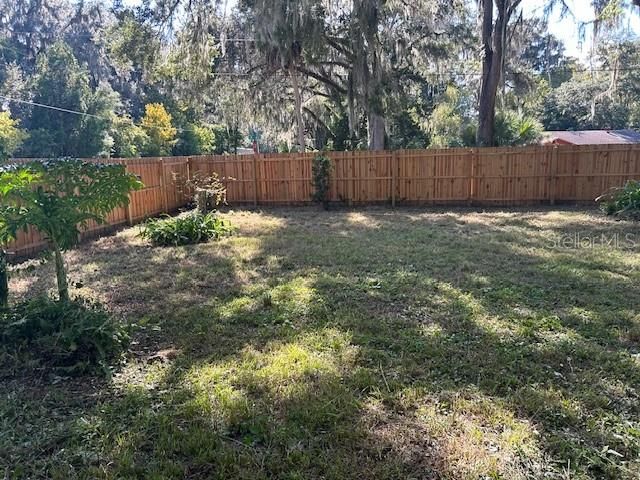 The front yard of the property