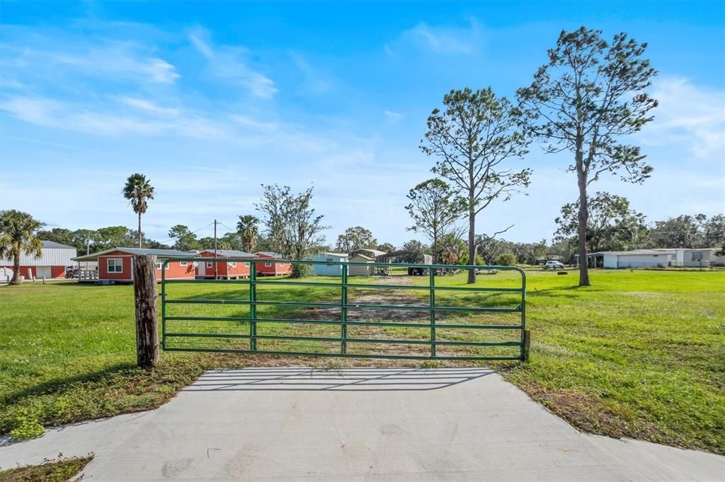 Gate from Camp Mack Road