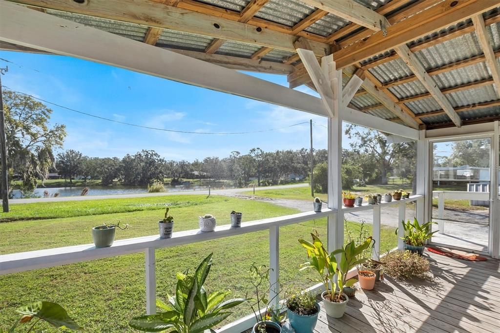 Front porch view to water