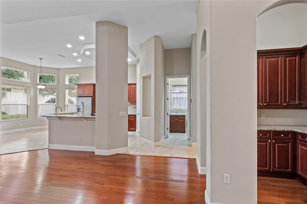 Gourmet Kitchen - View from Family Room