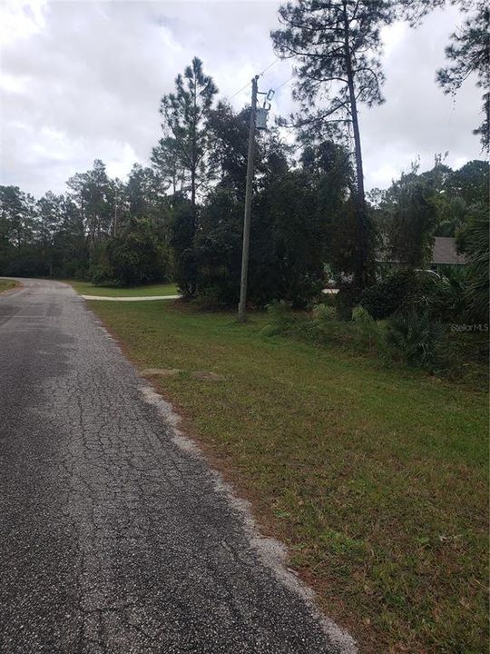 Paved Road right in front of the home site