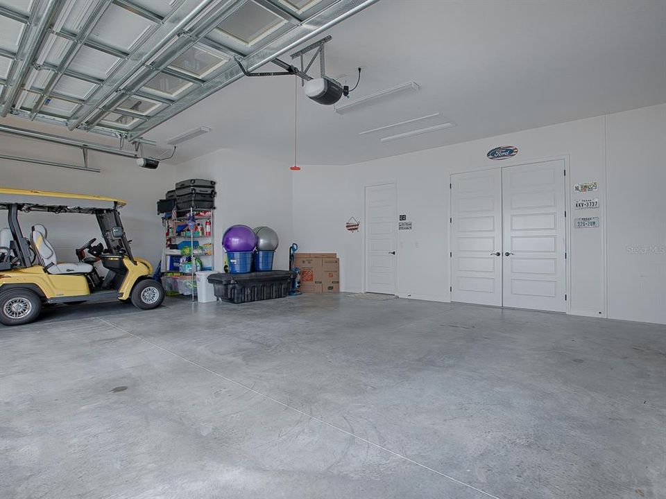 LARGE 2 CAR+ GOLF CART GARAGE.