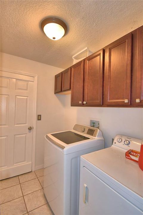 ample laundry room staorage