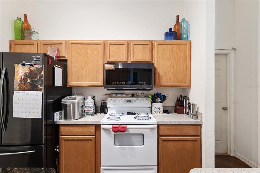 newer Black stainless French door fridge