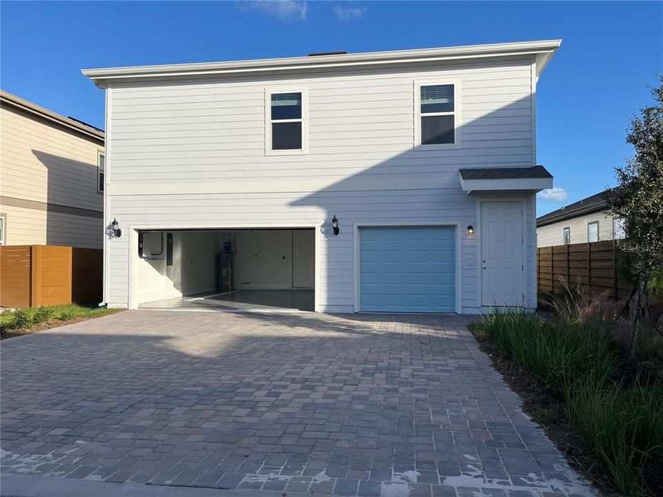 Alley way entrance. large driveway