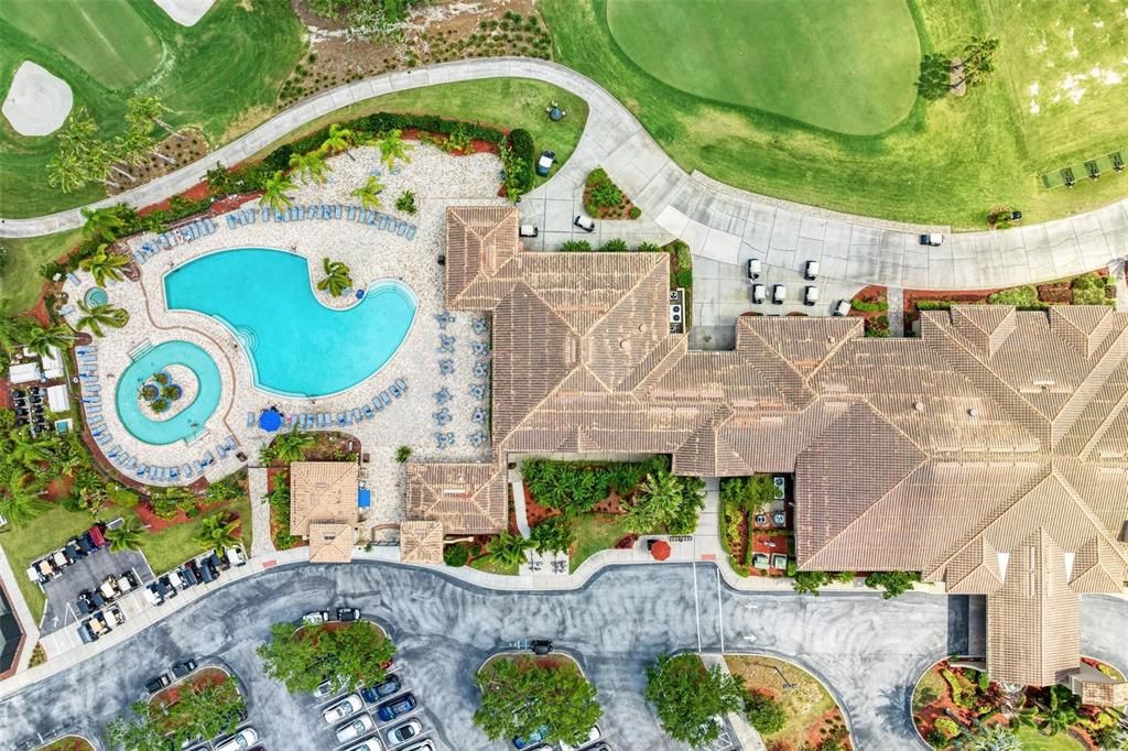 River Strand Golf and Country Club main clubhouse, resort pool, tennis courts, resistance pool, tiki bar, golf and sports shop, fitness center, dining and more!