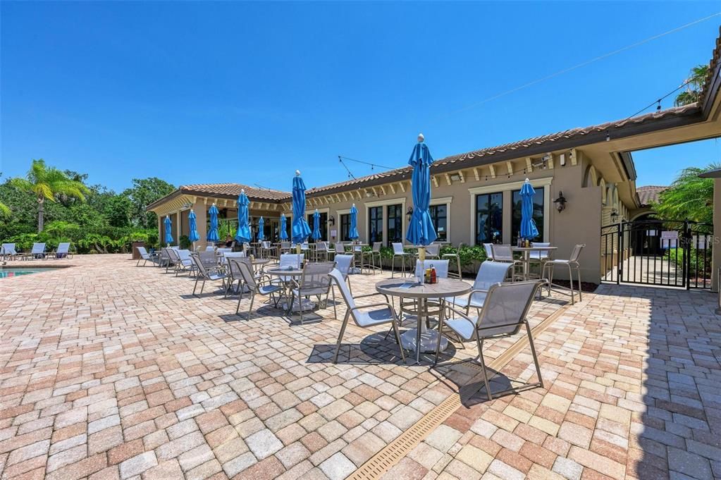 Gather with friends poolside