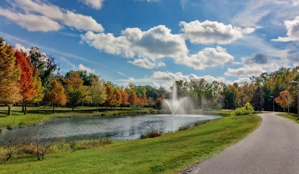 Complete with walking path, pond w/fountain!