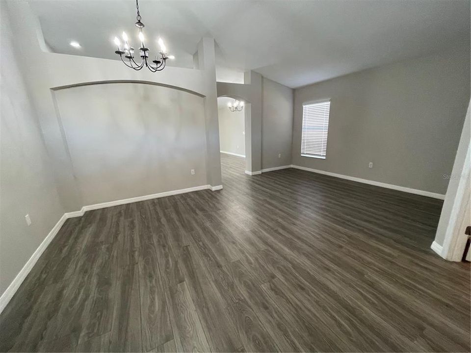 Open concept formal dining room