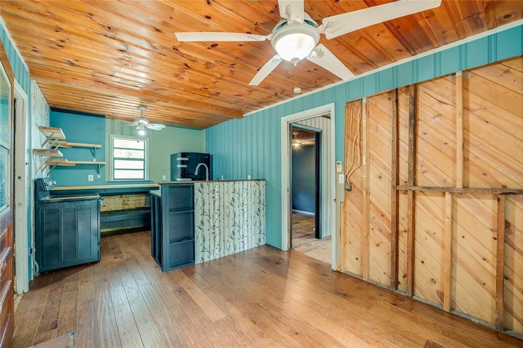 Dining room toward kitchen