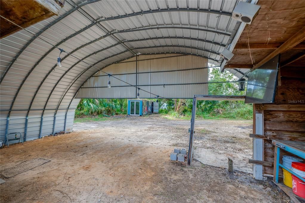 Carport from house