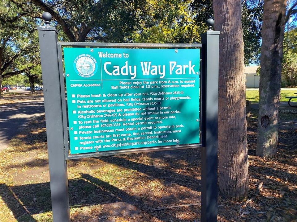 CADY WAY PARK