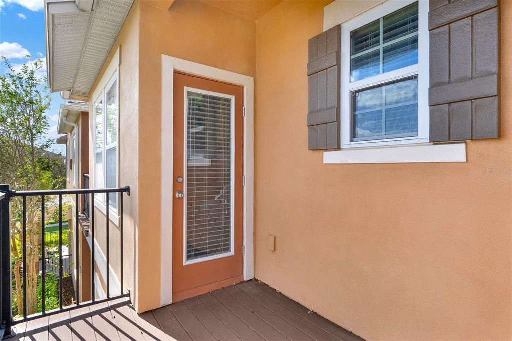 Upstairs 2nd bedroom balcony