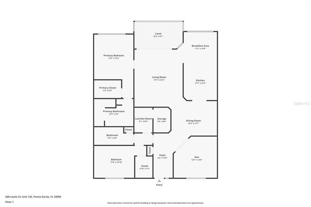 For Sale: $545,000 (2 beds, 2 baths, 2021 Square Feet)