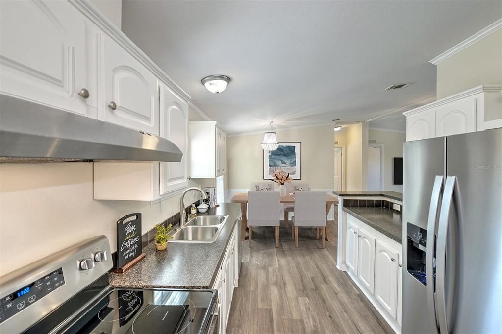 Plenty of cabinets and counter space