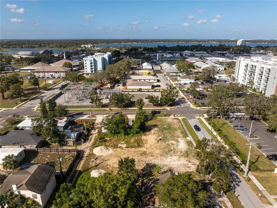 .39 Acre Lot in downtown Winter Haven looking west