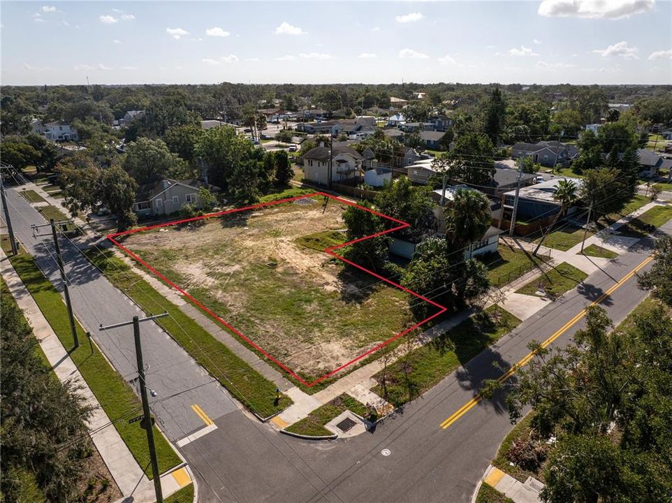 .39 Acre Lot in downtown Winter Haven looking southeast