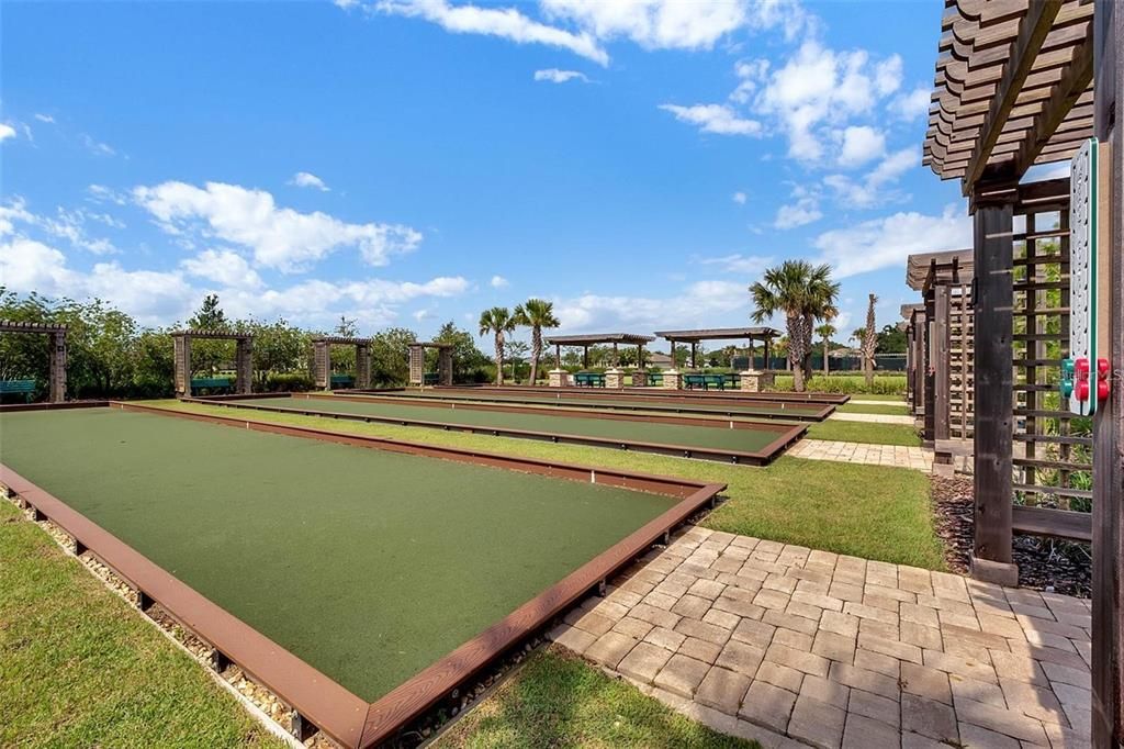 Bocce ball lawn and croquet are also available.