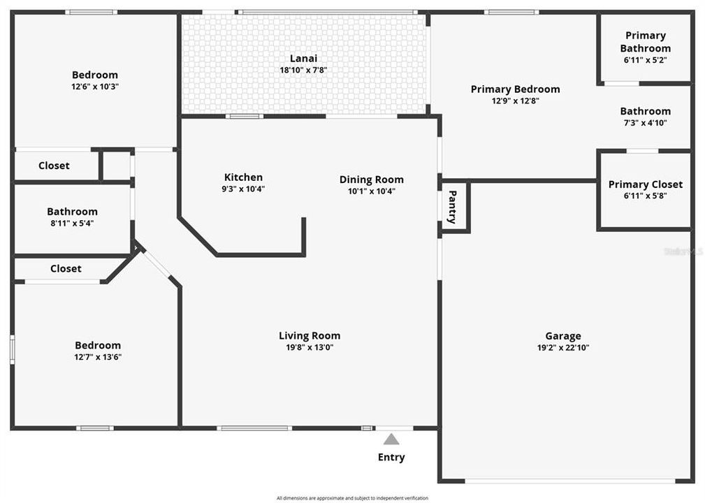 Active With Contract: $319,900 (3 beds, 2 baths, 1245 Square Feet)