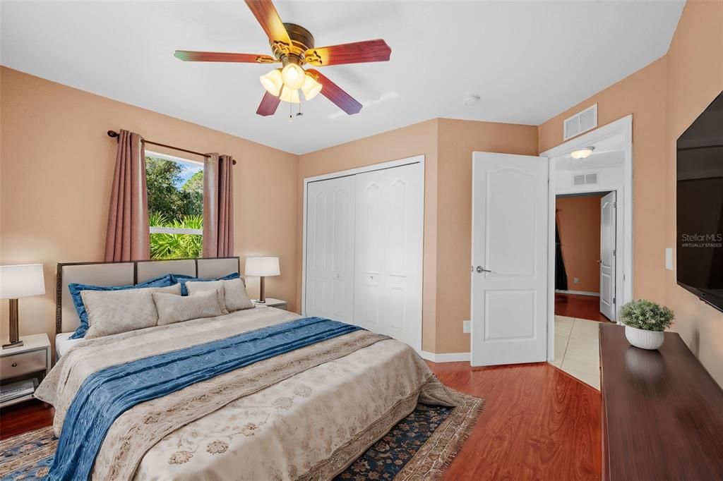 virtually staged bedroom