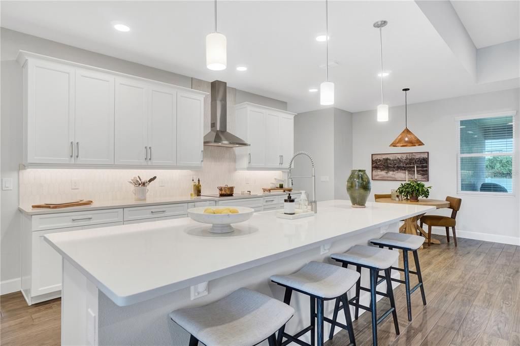 Beautiful, HUGE Chef's Kitchen overlooking the family room