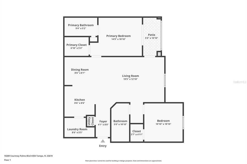 For Sale: $200,000 (2 beds, 2 baths, 1045 Square Feet)