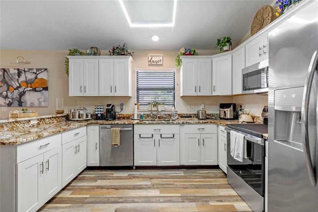 Cook's Kitchen with Stainless Steel Appliances