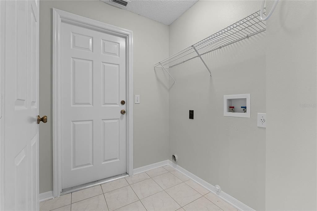 Inside laundry room