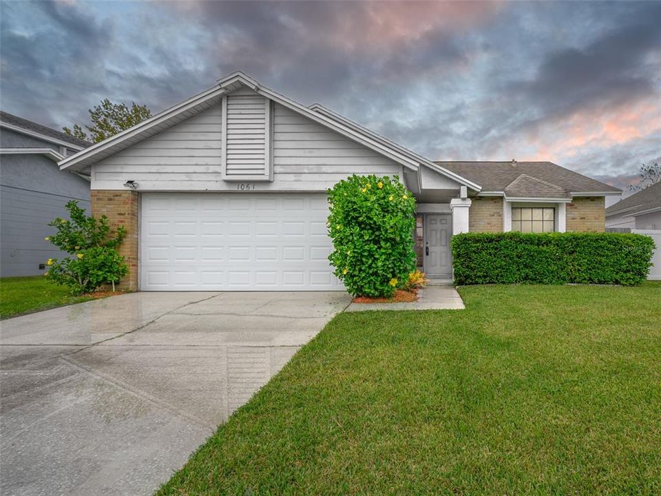 This property has a two car garage. The garage is attached to the house and has an automatic door opener.