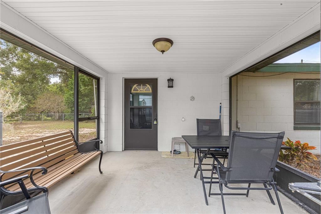 NICE SCREENED PORCH TO ENJOY