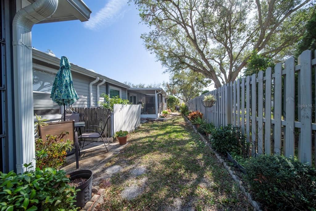 Privacy fencing for the back yard