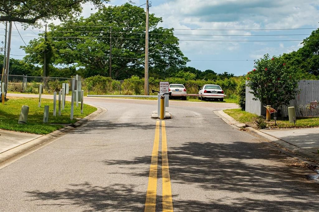 Back gated entrance and exit for owners-leads to bike trails