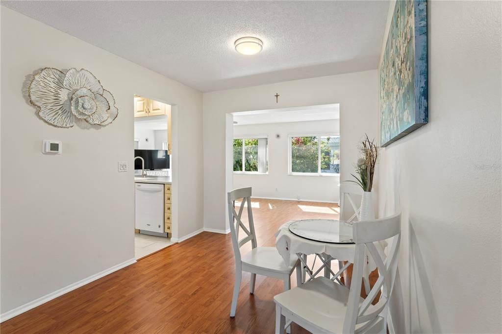 Dining view into family Room