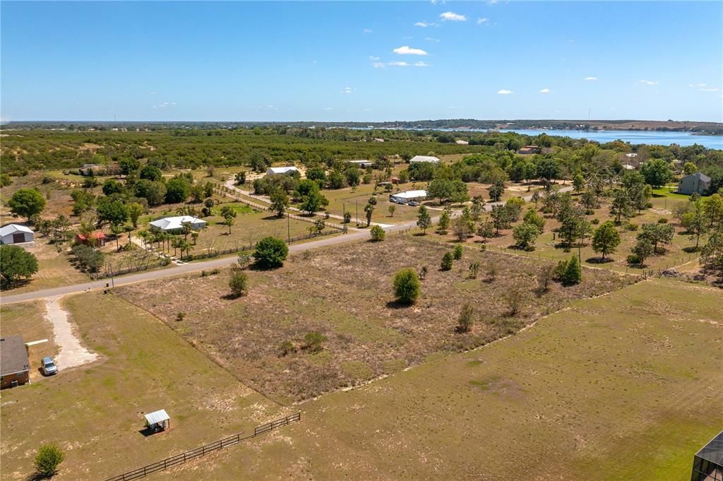 View Looking East with Crooked Lake to the S