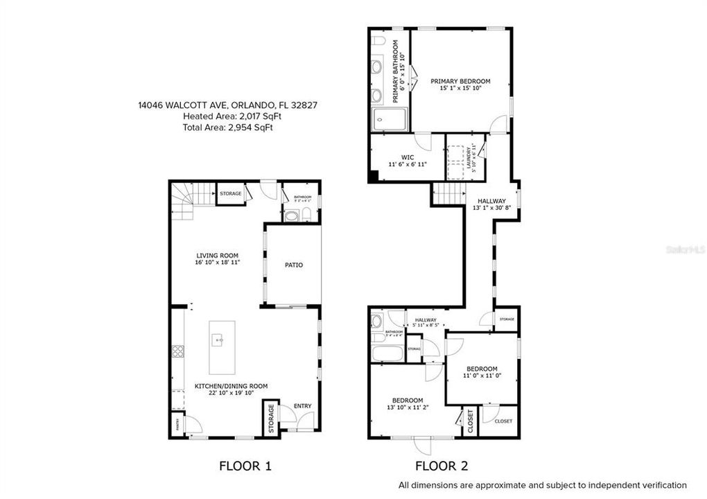 For Sale: $545,000 (3 beds, 2 baths, 2017 Square Feet)