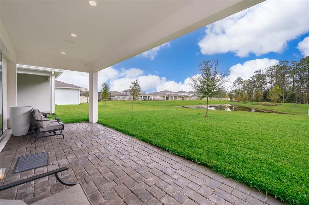 Lovely covered porch view